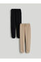 Elastic Waist Girls' Jogger Sweatpants 2-Pack (W5)