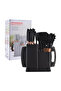 19-Piece Kitchen Utensils & Knife Set Stainless Knives,Scissors,Whisk,Tongs & Cutting Board (Black)