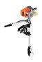 Boat Outboard Motor, 2 Stroke 3.6HP Heavy Duty Boat Engine with Air Cooling System