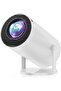 WiFi Bluetooth Mini Portable Projector – 10000 Lux Movie Projector with Auto Keystone & 18