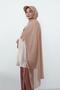 Practical Chiffon Shawl with Combed Cotton Visor, Ss-3, Light Mink - Light Mink - 4
