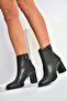 V590166309 black thick heeled classic women's boot - 4