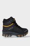 Children's Fur Lined Zippered Outdoor Boots Black - Yellow