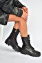 V999049103 Black Genuine Leather Women's Boots