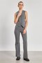 Fleto Pocket Striped Women's Vest - School Gray - 3