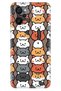 Casper Via M40 - M45 Compatible Case Colorful Silicone Printed Tpu Nankör Cat