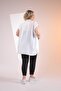 210210 Women's Plus Size Three Piece Set (Shirt + Blouse + - Pants) Black - White - 5