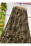 Leopard Print Chiffon Skirt with Lining - 3