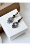 Zircon Stone Fatma Mother Hand Earrings - 3