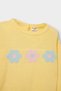 Crew Neck Floral Knitwear Yellow Baby Girl Sweater C8089A5/Yl295 - 2