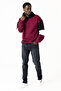 Men's Hooded Judge Me Printed 3-Thread Sweatshirt Burgundy - 25K 5299 - 6