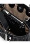 Women's Embossed Pattern Magnetic Closure Removable Shoulder Strap Black Shoulder Bag Ew000361 Af189 - 6