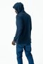 Men's Hooded Oversize Basic Sweatshirt Navy Blue - 25K 1063 - 4