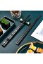 Luxury Japanese Style 5-Piece Chopsticks Setblack Special Design Non-Slip and Durable - 6