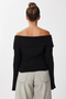 Zippered Crop Knit Cardigan Lmt0031 Black - 5