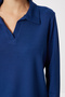 Comfortable Flexible Modal Top and Bottom Set Lby0008 Dark Blue - 3