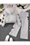 Children's 3-Piece Star Printed Jacket, T-Shirt and Tracksuit Set - 2