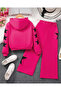 Children's 3-Piece Star Printed Jacket, T-Shirt and Tracksuit Set - 2