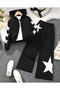 Children's 3-Piece Star Printed Jacket, T-Shirt and Tracksuit Set