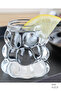 6-Piece Borosilicate Glass Coffee Side Water Glasses – Mini Size Bead Patterned Grape Model Presentation Glasses - 4