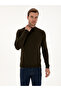 Khaki Slim Fit Cotton Blend Half Turtleneck Knitwear Sweater 50318677-Vr027