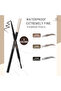 Waterproof Fine-Tip Eyebrow Pencil – Retractable Brow Liner with Spool, Smudge-Proof, 3 Shades, 0.2g - 8