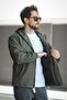 Barky Waterproof Zipper Detailed Lined Men's Hooded Seasonal Coat Raincoat - 3