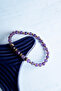 Certified Amethyst and Hematite Natural Stone Bracelet - 4