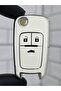 Opel Astra Corsa Insignia Adam Mokka Zafira Switch Nano Key Case Cover White Silver - 5