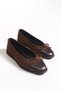 Carina Amara Orthopedic Women's Ballerinas 0012098 Brown Suede - 5