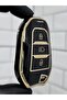 Citroen C3 C4 Cactus C4 Picasso C3 Aircross C5 Aircross Jumpy Key Case Cover with Headlight Indicator Black