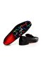 Black Color Genuine Leather Patent Leather Rainbow Sequins Men's Shoes - 2