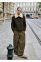 Mid-Waist Pleated Wide Leg Pants - 2