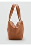 Medium-Sized Leather Shoulder Bag with Charm Details - 4