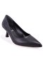 Dza07-388499 Black 6 cm Thin Heeled Stiletto Women's Shoes