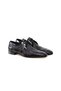 Black Color Lace-Up Genuine Leather Wrinkled Patent Leather Men's Shoes