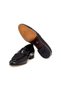 Black Color Laceless Genuine Leather Men's Shoes - 3