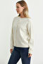 Button Detailed Crew Neck Knitwear Cardigan - Stone - 4