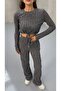 Women's Waist Tie Crop Pants Set - 2