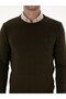 Khaki Slim Fit Cotton Blend Crew Neck Knitwear Sweater 50318868-Vr027 - 6