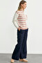 Zippered Diamond Motif Knitwear Cardigan - Rose - 5