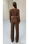 Women's Waist Tie Crop Pants Set - 4