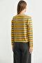 Colorful Striped Knitwear Short Cardigan - Sun - 5