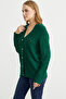 Hole Motif Wool Knitwear Cardigan - Green - 5