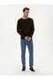 Khaki Slim Fit Cotton Blend Crew Neck Knitwear Sweater 50318868-Vr027 - 4