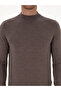 Mink Slim Fit Cashmere Silk Blended Quarter Turtleneck Knitwear Sweater 50316299-Vr052 - 6