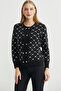Logo Button Detailed Knitwear Cardigan - Black - 4
