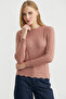 Sliced Hair Braided Knitwear Sweater - Rose - 3