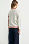 Zippered Diamond Motif Knitwear Cardigan - Rose - 6