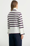 Woolen Full Fisherman Striped Knitwear Sweater - Bone - 5
